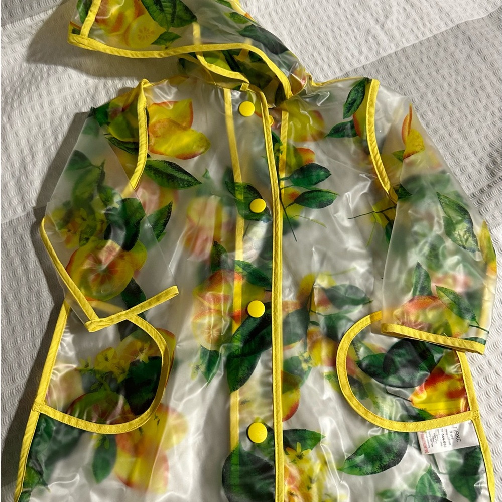 Next Yellow and Green Transparent Raincoat